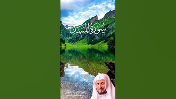 سورة المسد بصوت القارئ سعد الغامدي برواية حفص عن عاصم