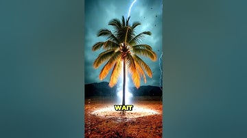 Lightning Strike Hits Tree! ⚡🌲 Caught On Camera 😱😟 #lightningstrike  #caughtoncamera #treestrike