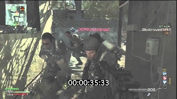 MW3 MOAB 66 Seconds Mission - MW3 MP7 MOAB