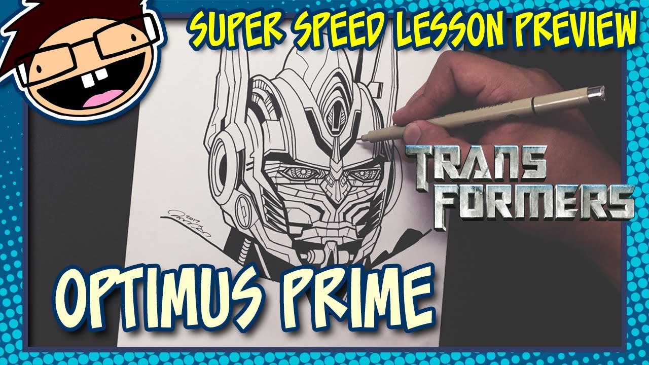 Lesson Preview: How to Draw OPTIMUS PRIME (Transformers Movie