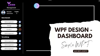 WPF - Modern UI for Dasboard