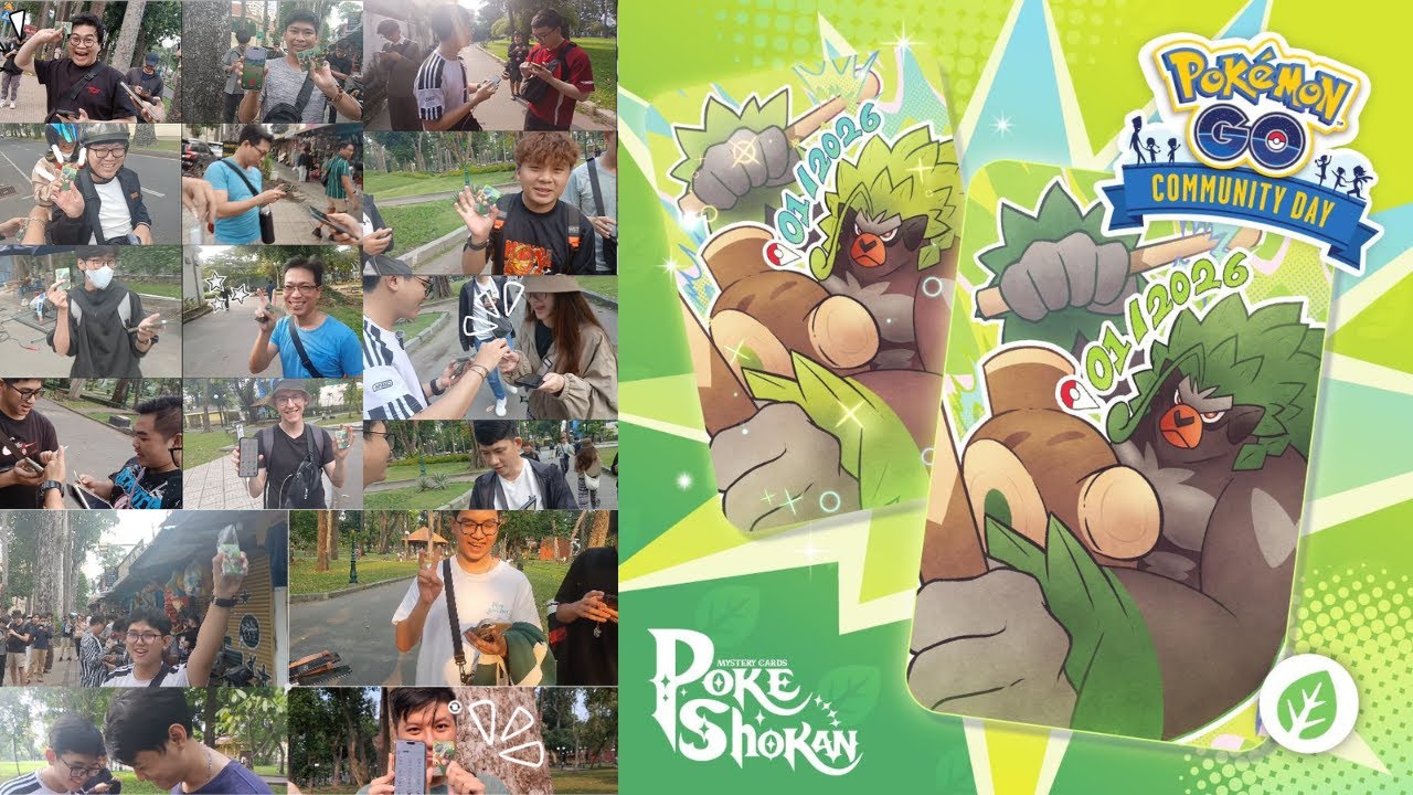 Cả công viên bùng nổ vì Grookey! | Pokémon GO Community Day 1/2026 🌿✨