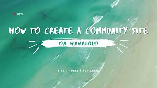 How to create a community site on Hahalolo on iOS screenshot 4