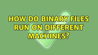 How do binary files run on different machines (2 Solutions!!)