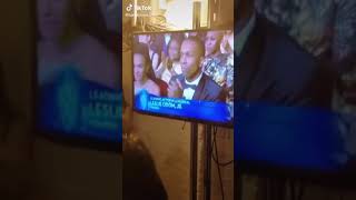 Hamilton Cast reaction to Leslie winning a Tony