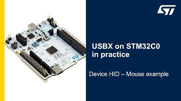 USBX on STM32C0 in practice - 1 USBX device HID Mouse