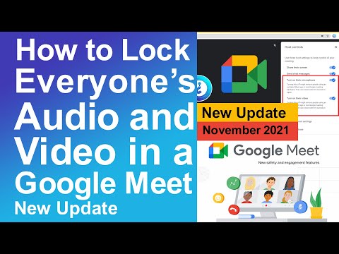 Video How to Lock everyone's Audio and Video in a Google... - youtube