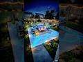 From Dirt to Glowing Paradise Night Glow Garden 🌙✨ #epoxy #timelapse  #ai #renovation #satisfying