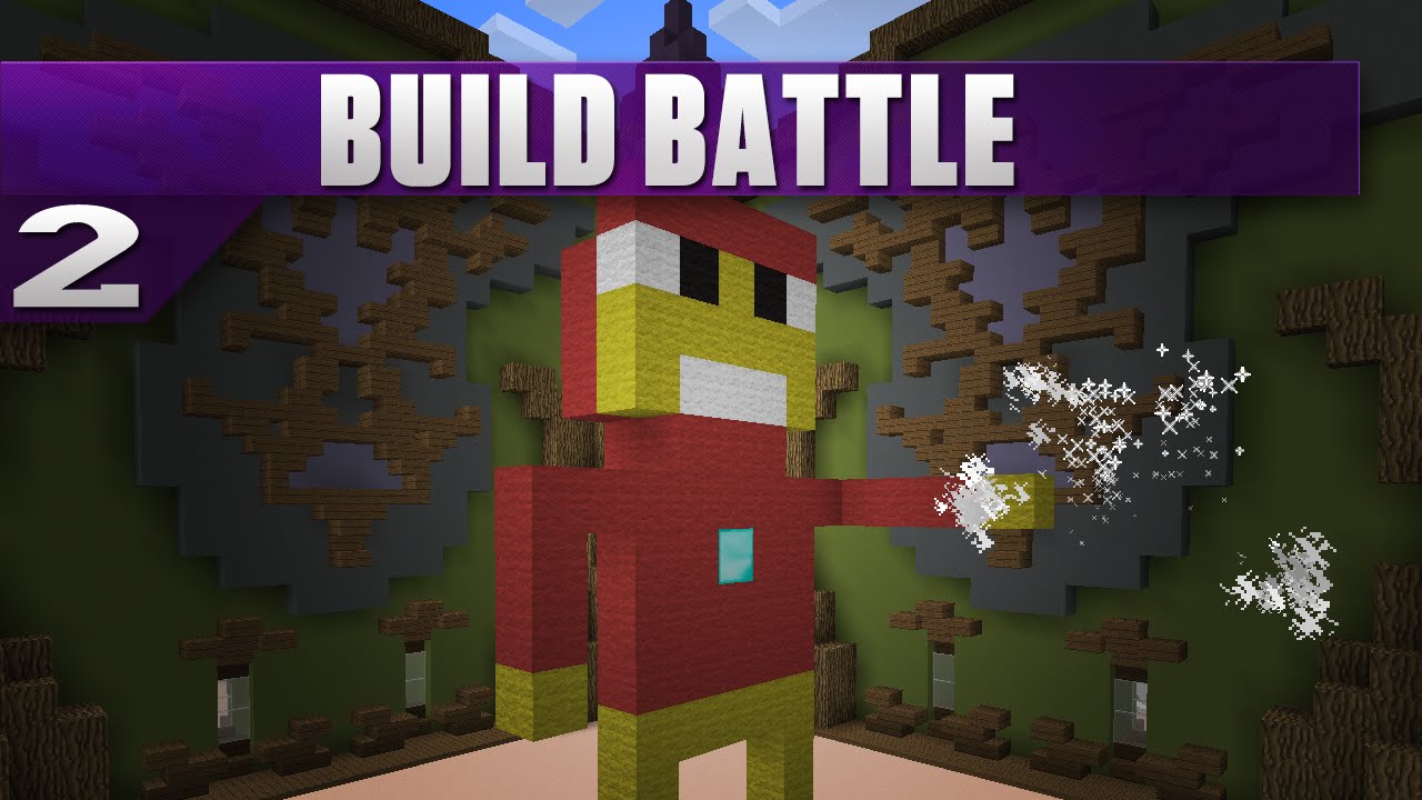 Minecraft: Build Battle  2  Happy Iron Man - YouTube