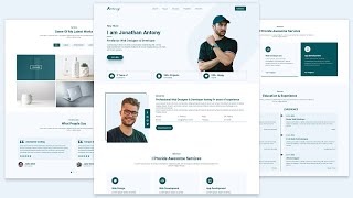 Create a Responsive Personal Portfolio Website Using HTML,CSS & JavaScript | Complete Website