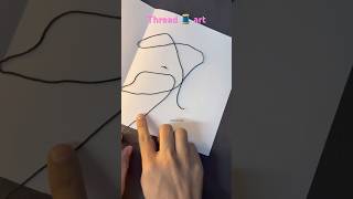 Heart Drawing. Thread Art.
