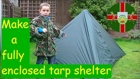 How To Make An Easy Fully Enclosed Tarp Shelter With A DD Hammocks 3x3m Tarp