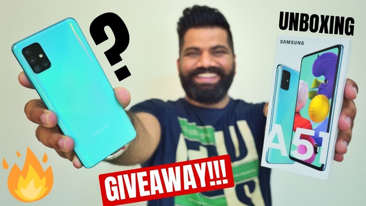 Samsung Galaxy A51 Unboxing & First Look - New Launch #AwesomeIsForEveryone GIVEAWAY???