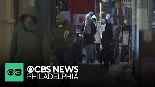 Many Venture Out In Old City Despite Brutal Cold And Howling Winds