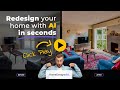 Homedesignsai short demo  redesign your home with ai in 30 seconds