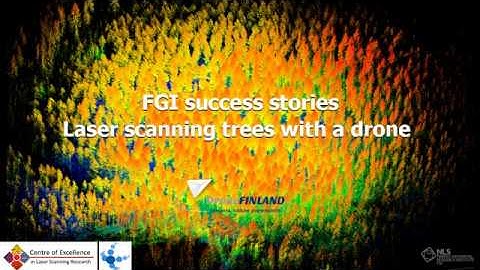 FGI success stories - Laser scanning trees with a LIDAR drone