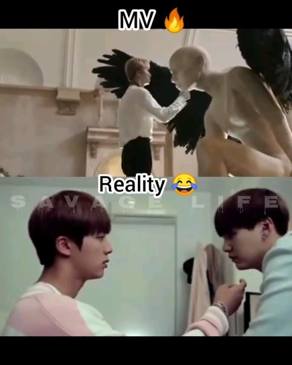 wait for suga 😂🤣 MV🔥 VS Reality 😂 #bts #savagelife