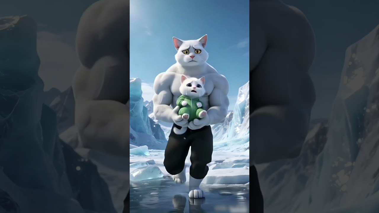 Poor little cat, but he has good parents 