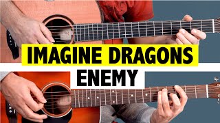 Imagine Dragons & JID - Enemy (Arcane: League of Legends) Guitar Tutorial