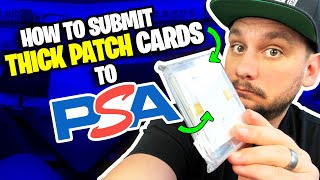 How to Submit Thick Patch Cards to PSA Game Used Jersey PSA grading #shorts