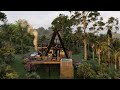 A-Frame House 25ft x 60ft, Cabin In The Wood, Airbnb version, Tropical House, Iconic Design # 14