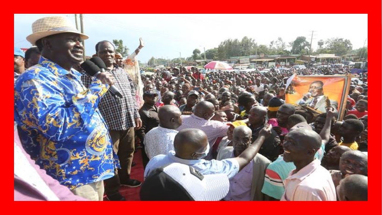 Raila's Azimio La Umoja Coalition Huge rallies at Vihiga in Western ...