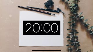 20 Minute Timer - Silent Timer for Work and Study
