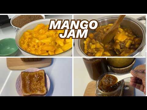 Homemade Mango Jam: No artificial colors, preservatives, or white sugar