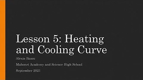 GenChem2 Lesson 5: Heating and Cooling Curves