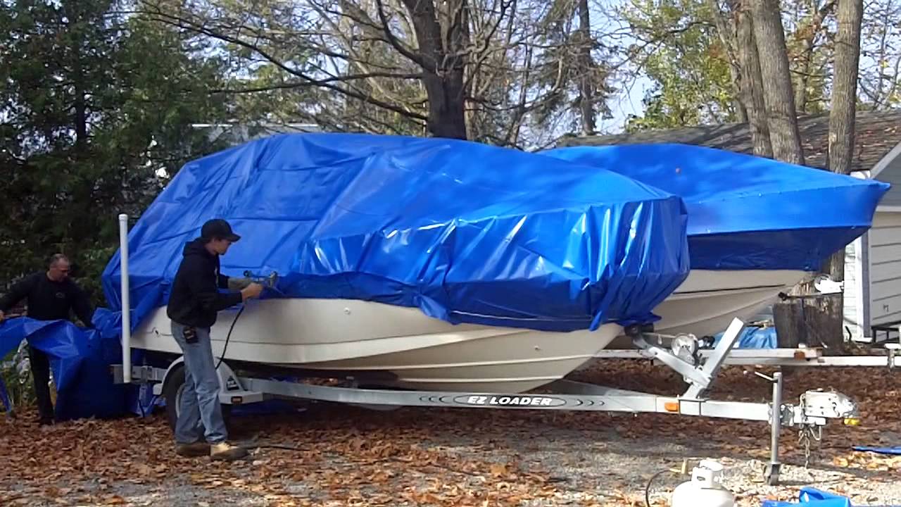 boat shrink wrap - youtube