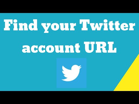 How to find your Twitter account URL ?