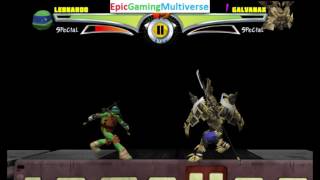 Galvanax VS Leonardo In A Power Rangers VS TMNT Ultimate Hero Clash 2 Match / Battle / Fight screenshot 5