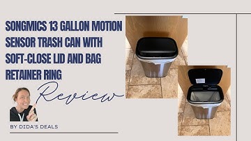 Unbox Joy: SONGMICS Stylish Motion Sensor Trash Can!