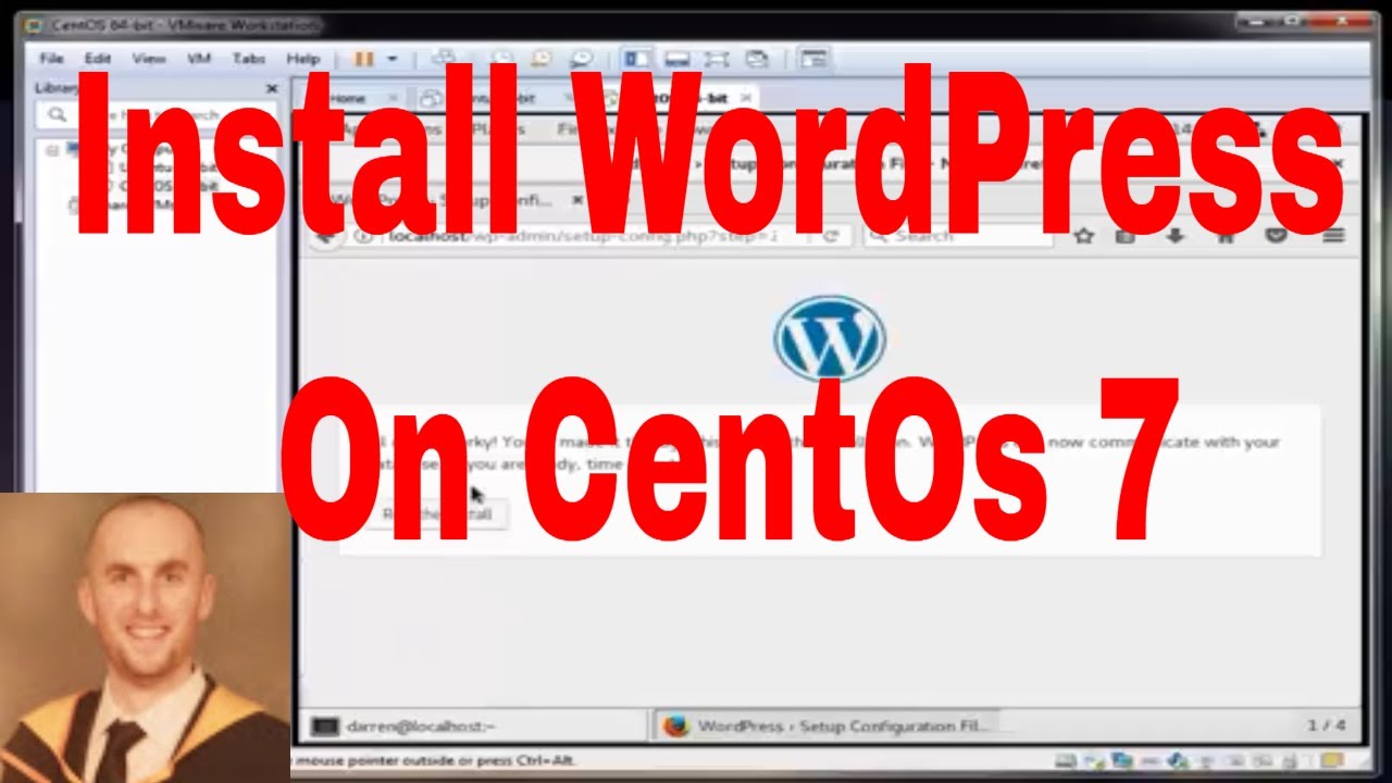 การติดตั้ง centos 7  New Update  How To Install WordPress On Centos 7