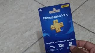 COMO RESGATAR GIFT CARD NO PS4- RECEBI A PLUS 12 MESES DA SARAIVA- 