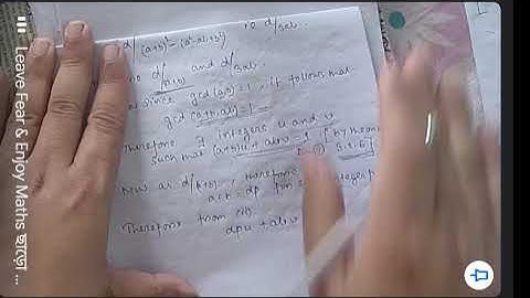 Integers || S.K.Mapa || If gcd (a,b) =1 then gcd (a+b , a^2 -ab + b^2) = 1 or 3.