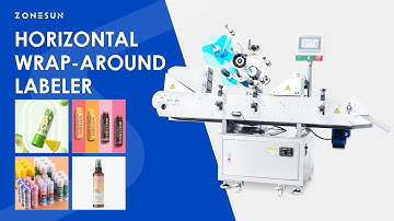 ZONESUN ZS-TB823 Automatic Horizontal Wrap Around Labeler Tube Bottle Labeling Machine