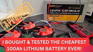 AOLITHIUM 4S 12V 100Ah Lifepo4 Battery Review & Testing #aolithium #lifepo4 #battery