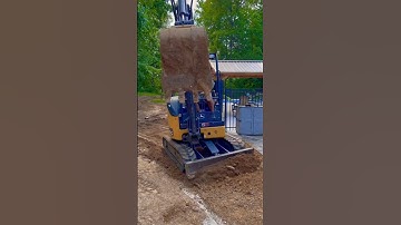 Finish Grading Dirt with and Excavator #landscaping #excavator