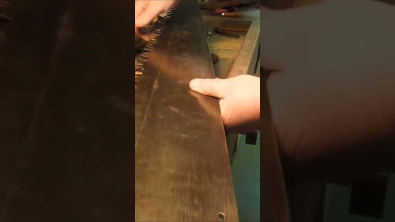 Sharpening A One Man Crosscut Saw - Hammer & Test 