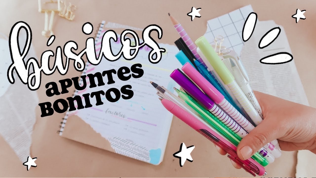 Mis básicos para hacer APUNTES BONITOS! ✄ Barbs Arenas Art!