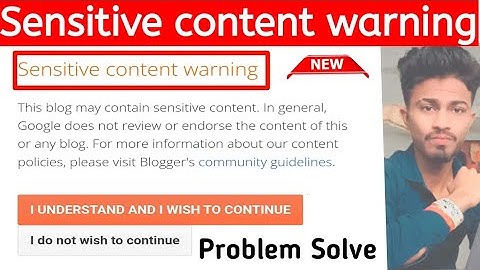 Sensitive content warning problem solve | Sensitive content warning kyo ata hai