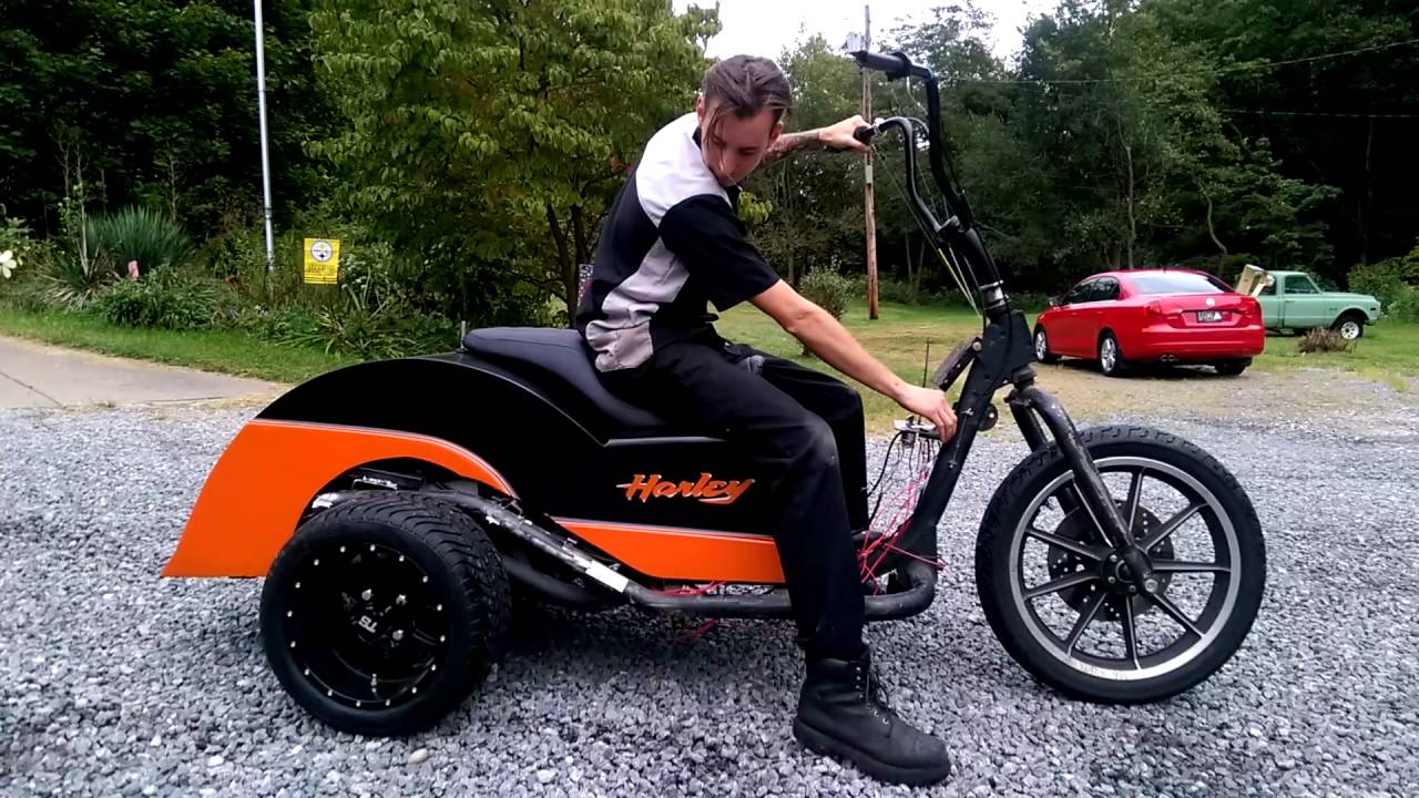 air ride harley davidson golf cart trike YouTube