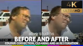 AI Video Tape Restoration Before and After (2024) by Alive Studios 701 views 2 months ago 1 minute, 39 seconds