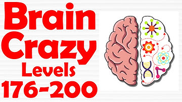 Brain Crazy IQ Challenge Puzzle [ Levels 176-200 ] Gameplay Solution