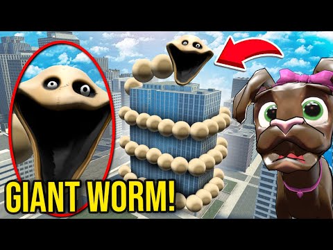 How BIG can the HUNGRY WORM GROW?! (*Gmod Sandbox*)