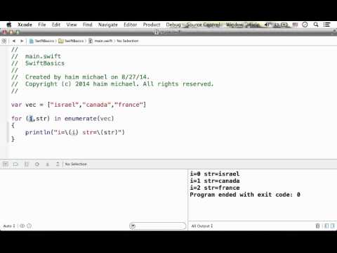 The enumerate Function in Swift
