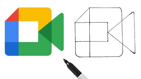 How To Draw GOOGLE MEET Logo - Online Video & Chat Platform | Step-by-Step Tutorial EASY!