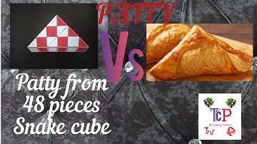 Snake cube patty| Patty 😋😋| 48 pieces snake cube| snake cube| The Cubing Platform