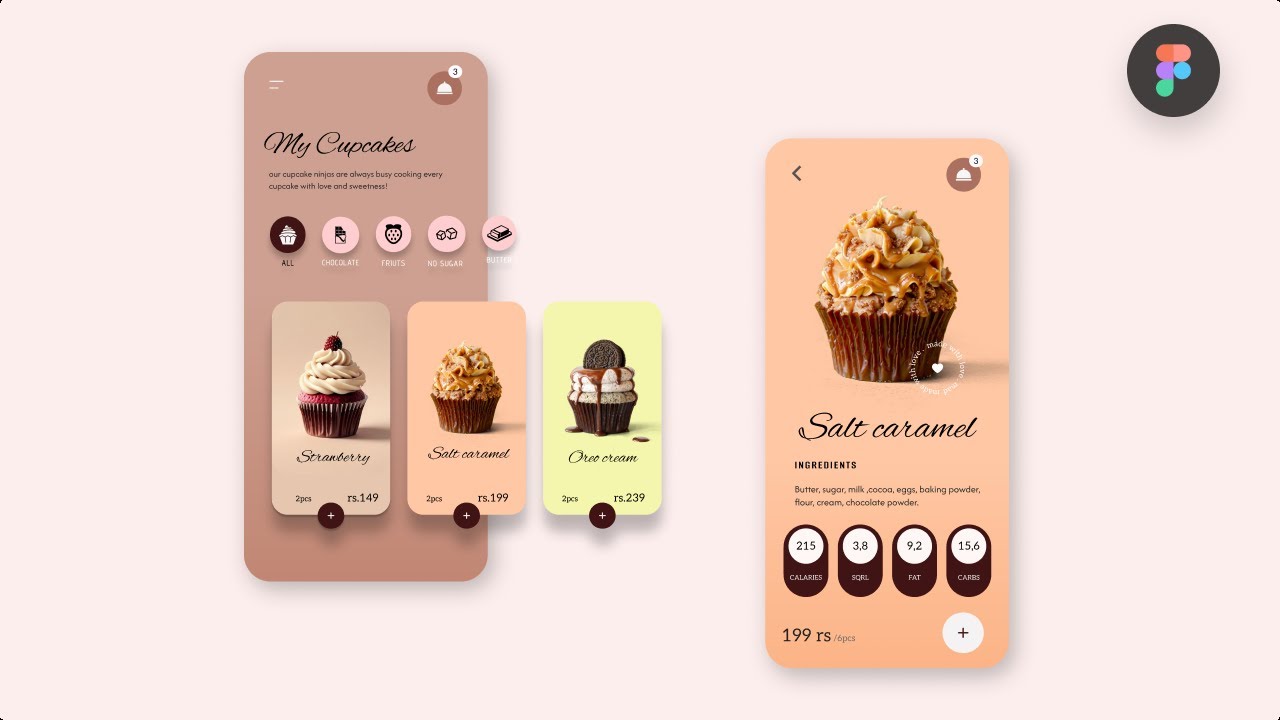 Cupcake App UI/UX Inspiration design - Baking Meets Design #uiuxdesign ...